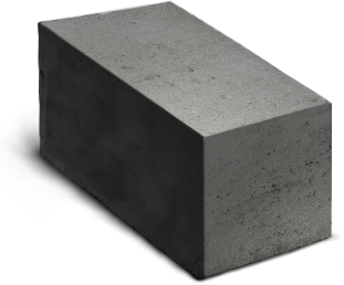 Блок пескоцементный стеновой полнотелый фундаментный СКЦ-1