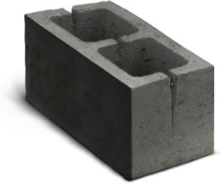 Блок стеновой 2-х пустотный пескоцементный СКЦ-1